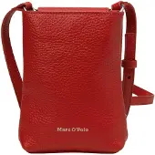 Marc O'Polo telefoontasje schoudertas Banu Cellphone Bag Shiny Red rood