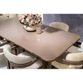 AEA Esszimmer-Set aus Holz in Beige modern elegant mit Esstisch