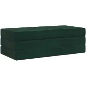 vidaXL Vouwbare Sofa Bed 160 x 67 x 45 cm Donkergroen