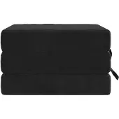 vidaXL Vouwbare Sofa Bed 75 x 63 x 45 cm Zwart