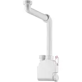 Bruckner Squid meubelruimtebesparende sifon, 5/4", 32mm afvoer, wit