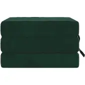 vidaXL Vouwbare Sofa Bed 90 x 67 x 45 cm Donkergroen