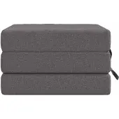 vidaXL Vouwbare Sofa Bed 90 x 67 x 45 cm Lichtgrijs