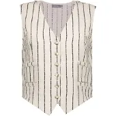 Geisha Gilet Sand/black Size: L | Vests Outlet | Dames | Beige