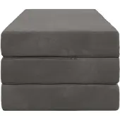 vidaXL Vouwbare Sofa Bed 140 x 67 x 45 cm Donkergrijs