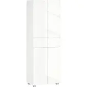 HOMCOM -Keukenkast-MDF-60x35x170cm-Wit gelakt