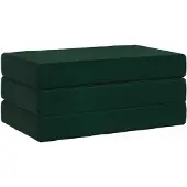 vidaXL Vouwbare Sofa Bed 80 x 67 x 45 cm Donkergroen