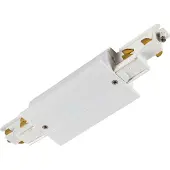 SLV Onderdeel | Langsverbinder, voor S-TRACK 3-fase-inbouwrail, met voedingsmogelijkhe | S-TRACK SYSTEM