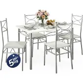 Casaria Eettafelset Paul 5-delig Wit
