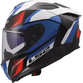 LS2 FF817 Challenger II Viper, integraalhelm ,Zwart/Wit/Blauw/Rood ,XL