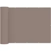 vidaXL Balkon Privacy Scherm 150 x 700 cm Stof met PU-coating Taupe