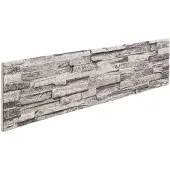 Syfax Wandpanelen 10 pcs Lichtgrijs 100 x 25 cm EPS-schuim