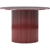 Venture Home Lenox eetkamertafel Ø110cm rood.