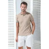 Gabbiano Polo, korte mouw met structuur -