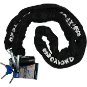 Oxford Anti-diefstal ketting met Patriot hangslot - 12mm x 1.2m