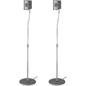 Hama luidsprekerstandaard Slim 2-delige set zilver