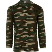 Fostex Garments - T-shirt long sleeve woodland (kleur: Woodland / maat: XXL)