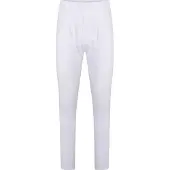 Beeren Heren pantalon wit met gulp M3400 - Lange heren onderbroek katoen - Met sluiting - S