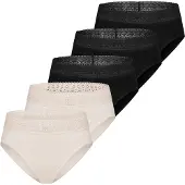Mey Slip 'Modal Lace' bruin gemêleerd