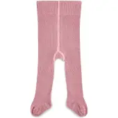 Kipkep Blijf-Maillot Stay-on-Tights roze Jongens/Meisjes Katoen Effen - maat 0-2 mnd