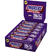Mars Snickers Dark Low Sugar High Protein Bar - 12 repen - Dark Chocolate