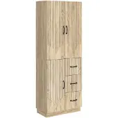 vidaXL Kast Set 2 pcs Sonoma Eiken Bewerkt hout