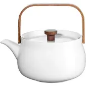 Asa selection Theepot Japandi With Wooden Handle White 600 ml