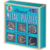 Invento Metalen Puzzels Retr-oh Unisex Blauw 6 Stuks