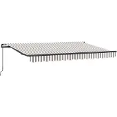 vidaXL Uitschuifbare luifel Lichtgrijs en wit 300 x 250 cm