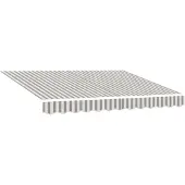 vidaXL Vervangingsdoek voor zonnescherm Lichtgrijs en wit 481 x 345 cm