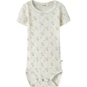 Lil´ Atelier Baby Rompers Nbfrachello Duna Ss Slim Body Lil - Ecru - Maat 74