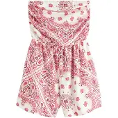 Next - Dames - Jersey bandeau-playsuit - Crème