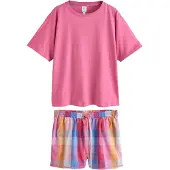 Next Korte pyjama blauw / lila / oranje / pink