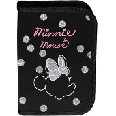 Paso - Etui / potloodetui Minnie Mouse - met accessoires - Zwart / Roze