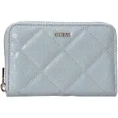 GUESS portemonnee Libby SLG Zip Around Wallet Aqua Lichtblauw