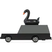 Candylab Toys speelgoedauto Black Swan Wagon - retro houten auto.