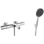Kielle Oudee - Thermostatische badkraan, met accessoires EcoSpare, chroom 10302SNT100