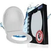 Wenko WC bril Gubbio - antibacterieel wit Duroplast - Easy-Close softclose sluiting - Fix-Clip afklikbare bevestiging in RVS - belastbaar tot 350 kg - Toiletbril - Toiletzitting - Wit