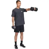 Adidas Workout Essentials Flex Short Sleeve T-shirt Zwart L / Regular Man