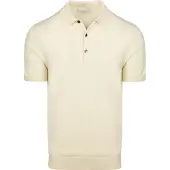 Profuomo Knitted Polohirt Ecru