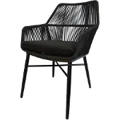 AVH-Collectie Chianti dining tuinstoel zwart rope - Gracebay 161