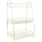 PT Living Keukenrek Kitchen Rack Tidy Large Iron Gold Plated