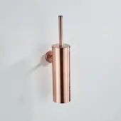 Saniclear Copper toiletborstel met wandhouder geborsteld koper