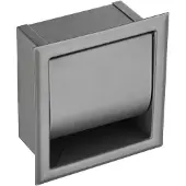 Saniclear Iron inbouw toiletrolhouder met klep gunmetal - verouderd ijzer