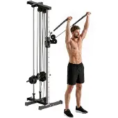 SPORTNOW -Kraftturm-Stahl-62L x 60B x 200H cm-Schwarz