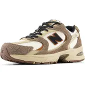 New Balance Heren Sneakers 530 beige (45), Bruin, Plat, Veters, Casual MR530