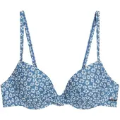 Marc O'Polo Bikinitop ' Shiny ' blauw / wit