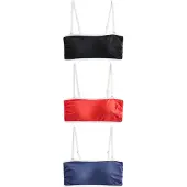 Next - Dames - Set van 3 bandeau-bikinitops - Rood