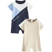 Ted Baker Rompertje/body lichtbeige / navy / lichtblauw / wit