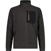 CMP herenjas van jacquard Arctic fleece, grijs, maat 56